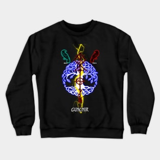 Gungnir odin spear red thunder Crewneck Sweatshirt